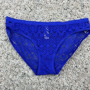 Victoria's Secret Bikini Culotte Bikini Small NWOT Purple Lace Transparent